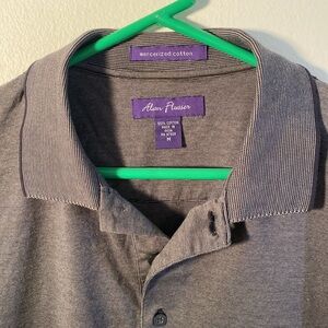 Alan Flusser Gray Polo Shirt Casual Classic